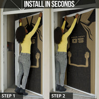 Custom Egypt KA Door Cover Gold Symbol Hieroglyphic Texture