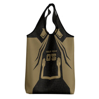Custom Egypt KA Grocery Bag Gold Symbol Hieroglyphic Texture