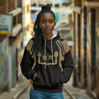 Custom Egypt KA Hoodie Gold Symbol Hieroglyphic Texture