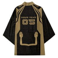 Custom Egypt KA Kimono Gold Symbol Hieroglyphic Texture