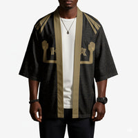Custom Egypt KA Kimono Gold Symbol Hieroglyphic Texture