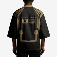 Custom Egypt KA Kimono Gold Symbol Hieroglyphic Texture