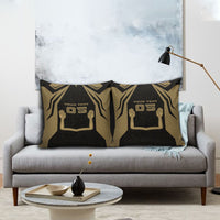 Custom Egypt KA Pillow Cover Gold Symbol Hieroglyphic Texture