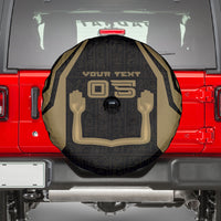 Custom Egypt KA Spare Tire Cover Gold Symbol Hieroglyphic Texture