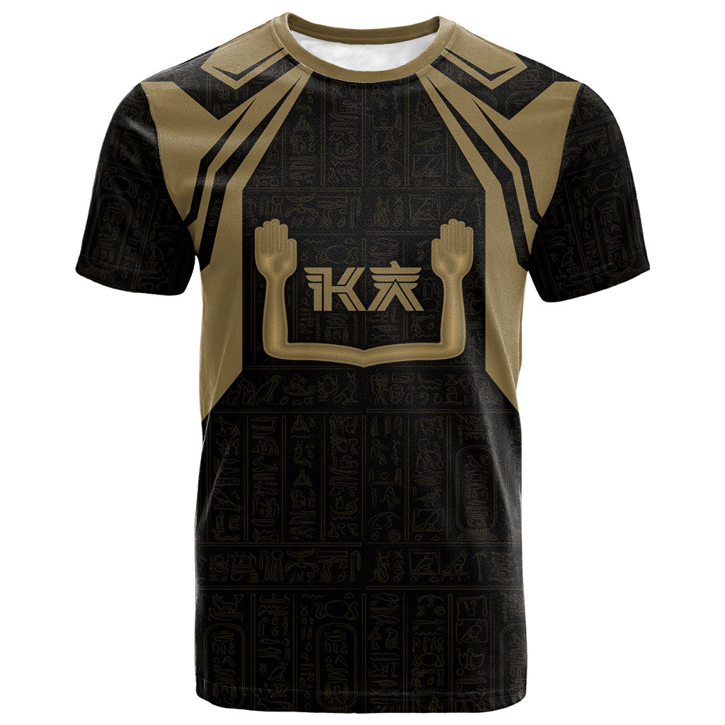 Custom Egypt KA T shirt Gold Symbol Hieroglyphic Texture