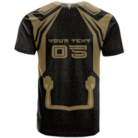 Custom Egypt KA T shirt Gold Symbol Hieroglyphic Texture