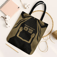 Custom Egypt KA Tote Bag Gold Symbol Hieroglyphic Texture