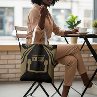 Custom Egypt KA Tote Bag Gold Symbol Hieroglyphic Texture