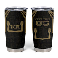 Custom Egypt KA Tumbler Cup Gold Symbol Hieroglyphic Texture