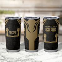 Custom Egypt KA Tumbler Cup Gold Symbol Hieroglyphic Texture