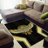 Egypt BA Area Rug Winged Pharaoh Hieroglyphic Patterns