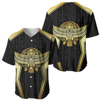 Egypt BA Baseball Jersey Winged Pharaoh Hieroglyphic Patterns