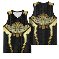 Egypt BA Basketball Jersey Winged Pharaoh Hieroglyphic Patterns