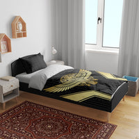 Egypt BA Bedding Set Winged Pharaoh Hieroglyphic Patterns