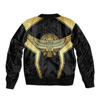 Egypt BA Bomber Jacket Winged Pharaoh Hieroglyphic Patterns