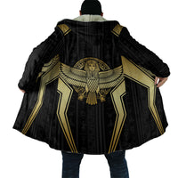 Egypt BA Cloak Winged Pharaoh Hieroglyphic Patterns