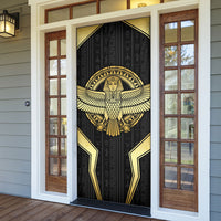 Egypt BA Door Cover Winged Pharaoh Hieroglyphic Patterns