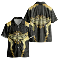 Egypt BA Kid Hawaiian Shirt Winged Pharaoh Hieroglyphic Patterns DT05