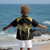 Egypt BA Kid Hawaiian Shirt Winged Pharaoh Hieroglyphic Patterns DT05