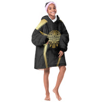 Egypt BA Kid Wearable Blanket Hoodie Winged Pharaoh Hieroglyphic Patterns