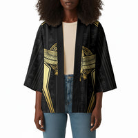 Egypt BA Kimono Winged Pharaoh Hieroglyphic Patterns
