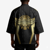 Egypt BA Kimono Winged Pharaoh Hieroglyphic Patterns