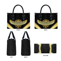 Egypt BA Leather Bag Winged Pharaoh Hieroglyphic Patterns