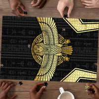 Egypt BA Puzzle Winged Pharaoh Hieroglyphic Patterns