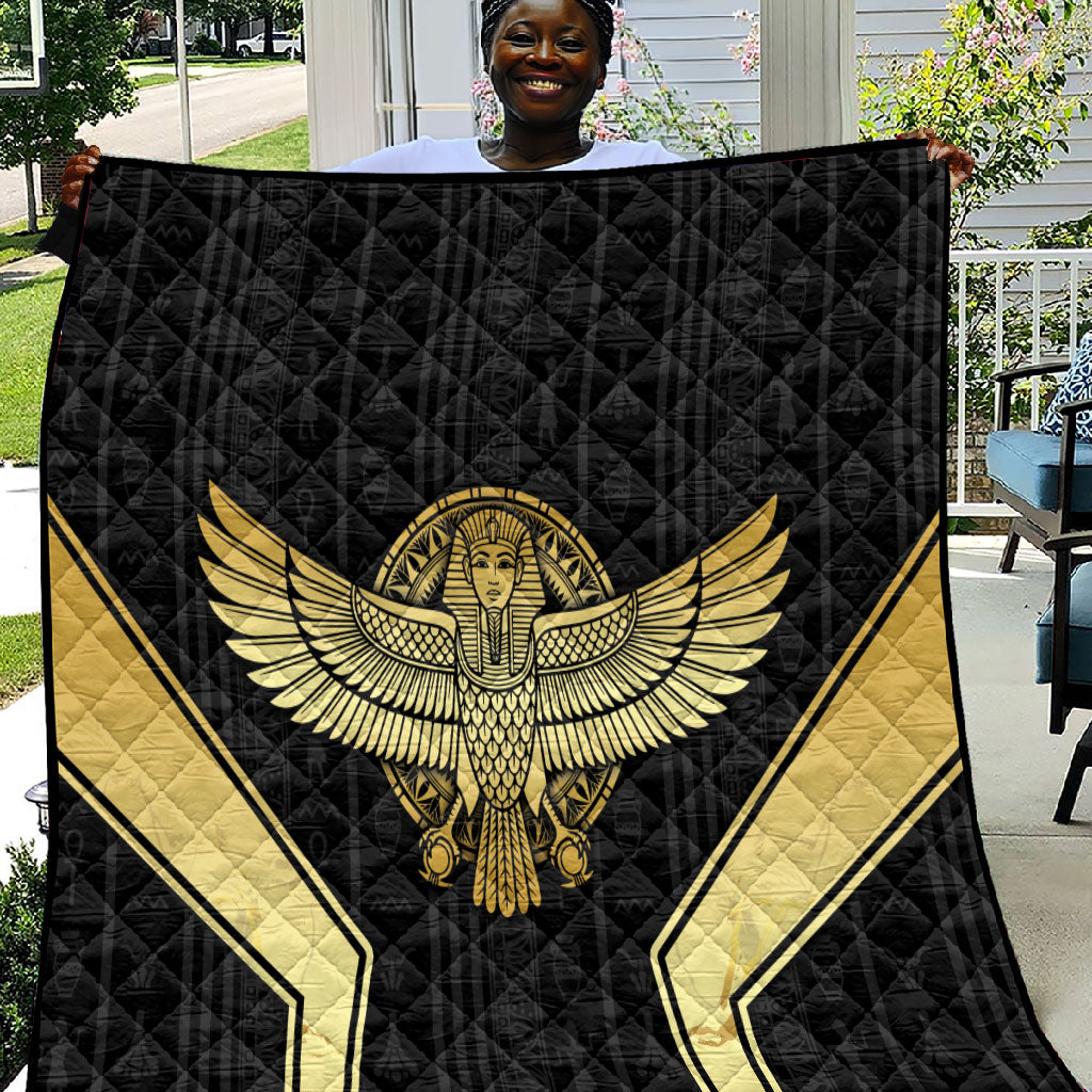 Egypt BA Quilt Winged Pharaoh Hieroglyphic Patterns