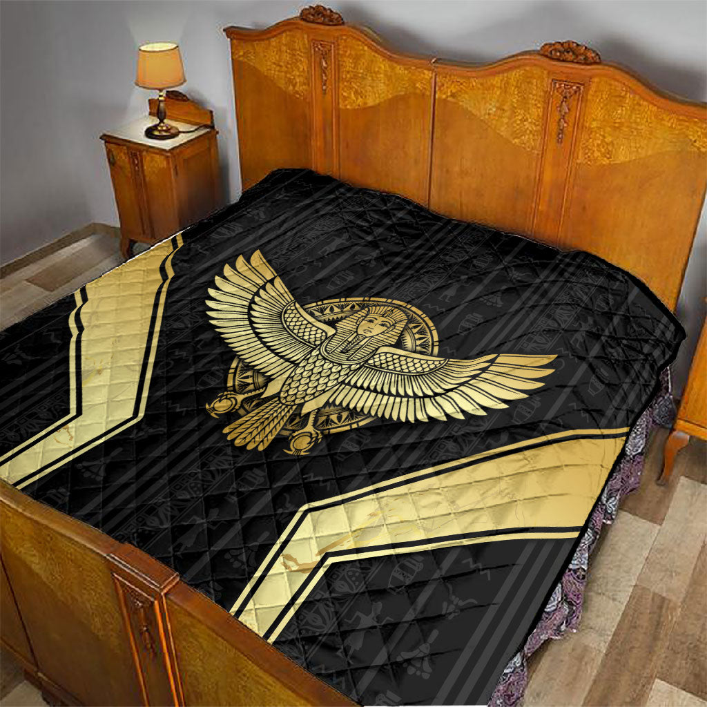 Egypt BA Quilt Winged Pharaoh Hieroglyphic Patterns