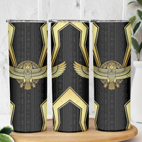 Egypt BA Skinny Tumbler Winged Pharaoh Hieroglyphic Patterns