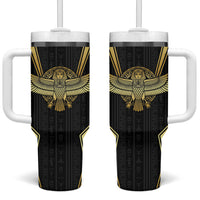 Egypt BA Tumbler With Handle Winged Pharaoh Hieroglyphic Patterns