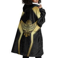 Egypt BA Wearable Blanket Hoodie Winged Pharaoh Hieroglyphic Patterns