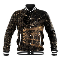 Personalized Egyptian God Anubis Baseball Jacket Jackal Headed Deity Ancient Egypt Mythology Gilded
