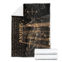 Egyptian God Anubis Blanket Jackal Headed Deity Ancient Egypt Mythology Gilded