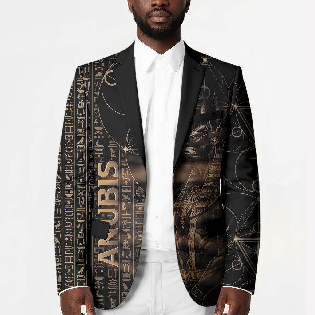 Personalized Egyptian God Anubis Blazer Jackal Headed Deity Ancient Egypt Mythology Gilded