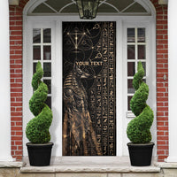 Personalized Egyptian God Anubis Door Cover Jackal Headed Deity Ancient Egypt Mythology Gilded