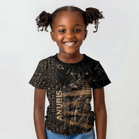 Personalized Egyptian God Anubis Kid T shirt Jackal Headed Deity Ancient Egypt Mythology Gilded