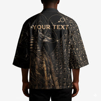 Personalized Egyptian God Anubis Kimono Jackal Headed Deity Ancient Egypt Mythology Gilded