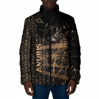 Personalized Egyptian God Anubis Padded Jacket Jackal Headed Deity Ancient Egypt Mythology Gilded
