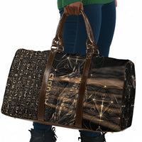 Egyptian God Anubis Travel Bag Jackal Headed Deity Ancient Egypt Mythology Gilded