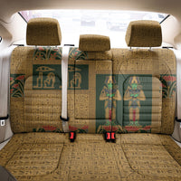 Egyptian God Osiris Back Car Seat Cover Green Pharaonic Hieroglyphic Patterns