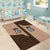 Cowcat Area Rug Cowboy Cat Meowdy Retro Western Yoke Brown - Wonder Print Shop