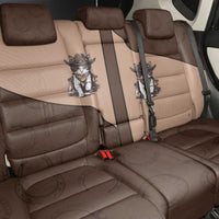 Cowcat Back Car Seat Cover Cowboy Cat Meowdy Retro Western Yoke Brown - Wonder Print Shop