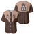 Cowcat Baseball Jersey Cowboy Cat Meowdy Retro Western Yoke Brown - Wonder Print Shop
