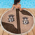 Cowcat Beach Blanket Cowboy Cat Meowdy Retro Western Yoke Brown - Wonder Print Shop