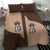 Cowcat Bedding Set Cowboy Cat Meowdy Retro Western Yoke Brown - Wonder Print Shop
