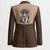 Cowcat Blazer Cowboy Cat Meowdy Retro Western Yoke Brown - Wonder Print Shop