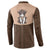 Cowcat Button Sweatshirt Cowboy Cat Meowdy Retro Western Yoke Brown - Wonder Print Shop