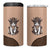 Cowcat 4 in 1 Can Cooler Tumbler Cowboy Cat Meowdy Retro Western Yoke Brown - Wonder Print Shop
